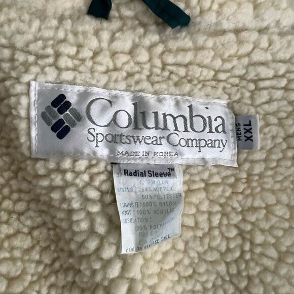 Vintage 90s Columbia Sherpa Lined Jacket XXL - Picture 6 of 7